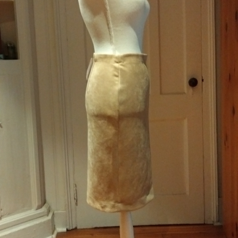 Philosophy Faux Leather (Suede) Pull On Pencil Skirt - Picture 7 of 9